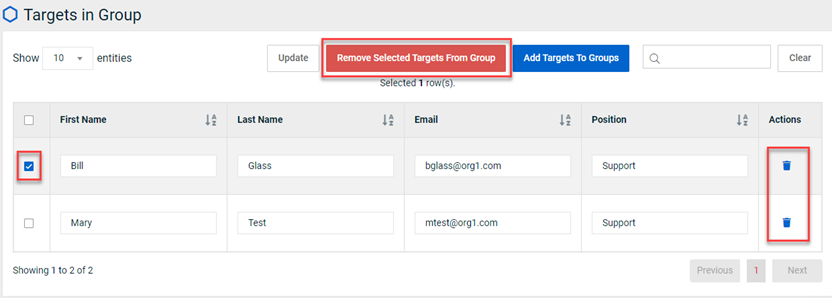 Clean Group Handle Example Creating a group